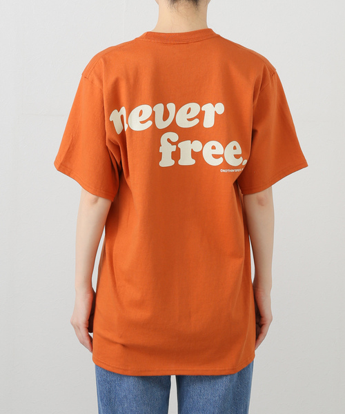 NOTHIN SPECIAL(ナッシンスペシャル)の「【NOTHIN SPECIAL/ナッシンスペシャル】 NEVER FREE TEE(Tシャツ/カットソー・レディース・オレンジ・MEDIUM)」の12枚目の写真