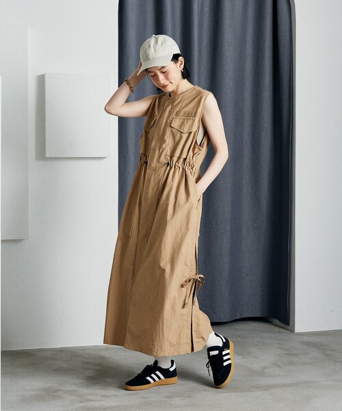 【新品】KIFFE × FREAK’S STORE/キッフェミリタリーワンピース セール】KIFFE × FREAK'S STORE/キッフェ 別注 ミリタリーサイド