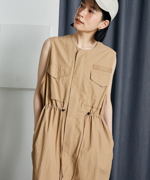 【新品】KIFFE × FREAK’S STORE/キッフェミリタリーワンピース FREAK'S STORE ワンピース KIFFE × STORE/キッフェ 別注