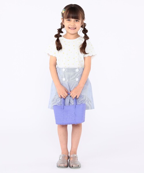 SHIPS（シップス）の「Diminutivo:ミニ ボルサ ソリッド カゴバッグ（かごバッグ・キッズ・ライラック/ピンク・ONE SIZE）」の15枚目の写真