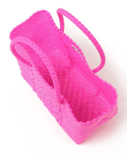 SHIPS（シップス）の「Diminutivo:ミニ ボルサ ソリッド カゴバッグ（かごバッグ・キッズ・ライラック/ピンク・ONE SIZE）」の6枚目の写真