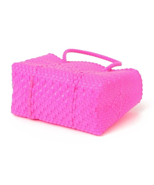 SHIPS（シップス）の「Diminutivo:ミニ ボルサ ソリッド カゴバッグ（かごバッグ・キッズ・ライラック/ピンク・ONE SIZE）」の8枚目の写真