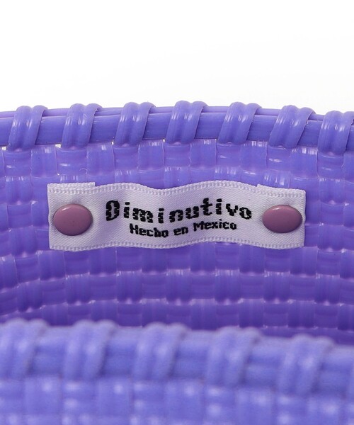 SHIPS（シップス）の「Diminutivo:ミニ ボルサ ソリッド カゴバッグ（かごバッグ・キッズ・ライラック/ピンク・ONE SIZE）」の11枚目の写真