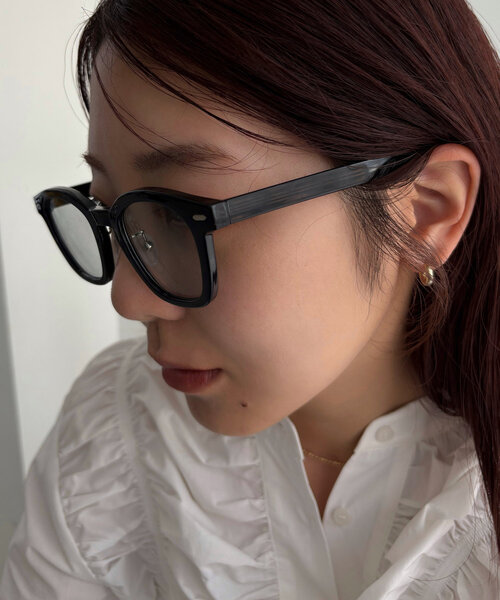 CAPRICIEUX LE'MAGE（カプリシューレマージュ）の「スクエアメガネ（メガネ・レディース・ベージュ/クリア/グレー・FREE）」の12枚目の写真