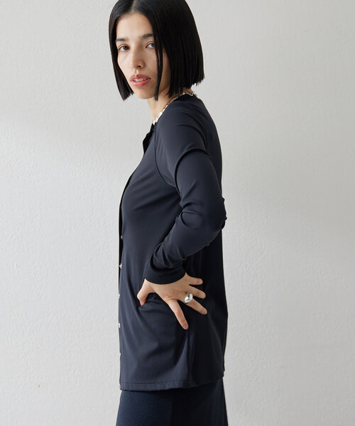 Whim Gazette（ウィムガゼット）の「＜水着＞ラッシュガードカーディガン（ラッシュガード・レディース・ブラック/カーキ・FREE）」の8枚目の写真