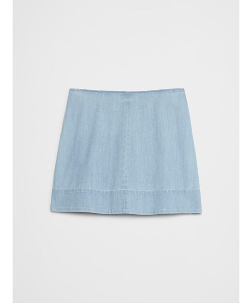 BANANA REPUBLIC FACTORY STORE（バナナリパブリック ファクトリーストア）の「BANANA REPUBLIC FACTORY STORE　　デニム トップステッチ ミニスカート（デニムスカート・レディース・ライトインディゴブルー・2/4/0/6/8）」の5枚目の写真