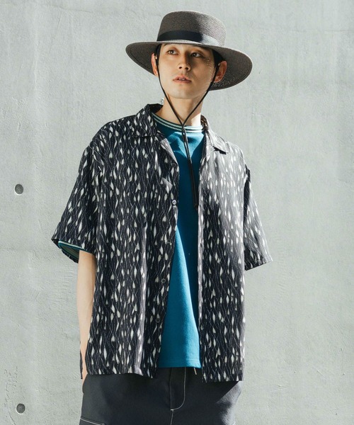 niko and（ニコアンド）の「アソート柄シャツ（シャツ/ブラウス