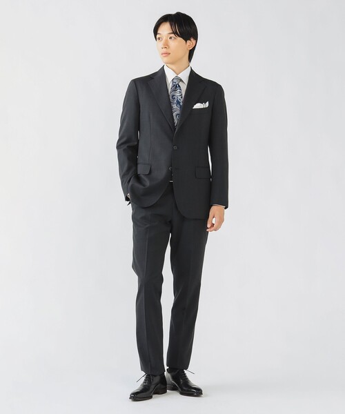 BEAMS HEART(ビームスハート)の「【フォーマル】ベーシック ソリッド 3ボタン スーツ(セットアイテム)「ウォッシャブル・ストレッチ」(スーツセット・メンズ・ブラック/チャコールグレー/ネイビー・X-SMALL/SMALL/MEDIUM/LARGE/X-LARGE/XX-LARGE)」の5枚目の写真