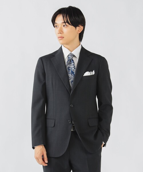 BEAMS HEART(ビームスハート)の「【フォーマル】ベーシック ソリッド 3ボタン スーツ(セットアイテム)「ウォッシャブル・ストレッチ」(スーツセット・メンズ・ブラック/チャコールグレー/ネイビー・X-SMALL/SMALL/MEDIUM/LARGE/X-LARGE/XX-LARGE)」の8枚目の写真