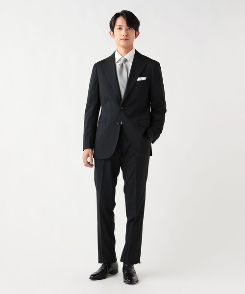 BEAMS HEART(ビームスハート)の「【フォーマル】ベーシック ソリッド 3ボタン スーツ(セットアイテム)「ウォッシャブル・ストレッチ」(スーツセット・メンズ・ブラック/チャコールグレー/ネイビー・X-SMALL/SMALL/MEDIUM/LARGE/X-LARGE/XX-LARGE)」の11枚目の写真