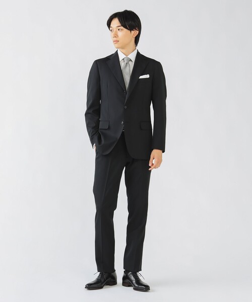 BEAMS HEART(ビームスハート)の「【フォーマル】ベーシック ソリッド 3ボタン スーツ(セットアイテム)「ウォッシャブル・ストレッチ」(スーツセット・メンズ・ブラック/チャコールグレー/ネイビー・X-SMALL/SMALL/MEDIUM/LARGE/X-LARGE/XX-LARGE)」の16枚目の写真