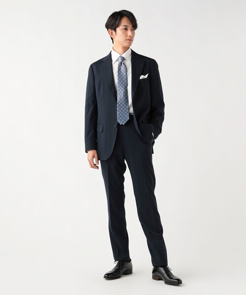 BEAMS HEART(ビームスハート)の「【フォーマル】ベーシック ソリッド 3ボタン スーツ(セットアイテム)「ウォッシャブル・ストレッチ」(スーツセット・メンズ・ブラック/チャコールグレー/ネイビー・X-SMALL/SMALL/MEDIUM/LARGE/X-LARGE/XX-LARGE)」の18枚目の写真