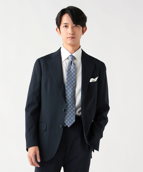 BEAMS HEART(ビームスハート)の「【フォーマル】ベーシック ソリッド 3ボタン スーツ(セットアイテム)「ウォッシャブル・ストレッチ」(スーツセット・メンズ・ブラック/チャコールグレー/ネイビー・X-SMALL/SMALL/MEDIUM/LARGE/X-LARGE/XX-LARGE)」の20枚目の写真