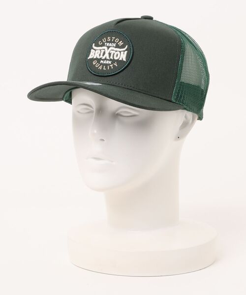 BRIXTON（ブリクストン）の「BRIXTON/ブリクストン キャップ GIBSON C NP MP TRUCKER HA 11798（キャップ・メンズ・グリーン/ブラック×ブラック・FREE）」の8枚目の写真