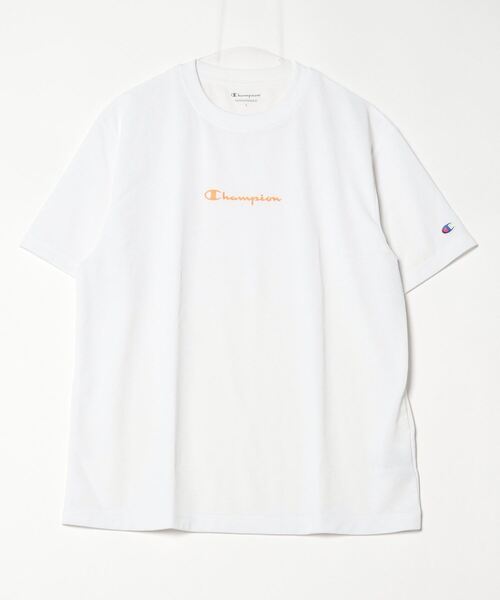 Champion(チャンピオン)の「チャンピオン SHORT SLEEVE T-SHIRT_(Tシャツ/カットソー・メンズ・ホワイト/サックスブルー/ブラック・M/L/LL)」の1枚目の写真