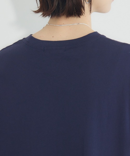 Paradise Picnic（パラダイスピクニック）の「サイドプリーツ異素材ワンピース（ワンピース・レディース・ネイビー/ブラック・FREE）」の18枚目の写真