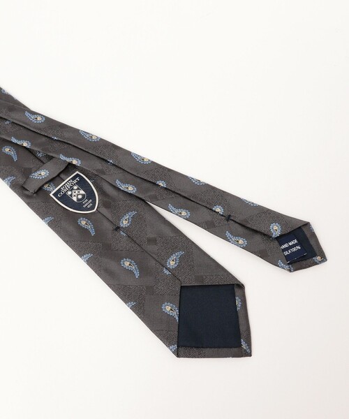 JOHN COMFORT（ジョンコンフォート）の「JOHN COMFORT / シルク ペイズリー柄 ジャカード ネクタイ（ネクタイ・メンズ・グレー/パープル/ネイビー・ONE SIZE）」の4枚目の写真