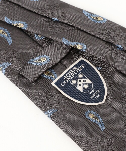 JOHN COMFORT（ジョンコンフォート）の「JOHN COMFORT / シルク ペイズリー柄 ジャカード ネクタイ（ネクタイ・メンズ・グレー/パープル/ネイビー・ONE SIZE）」の5枚目の写真