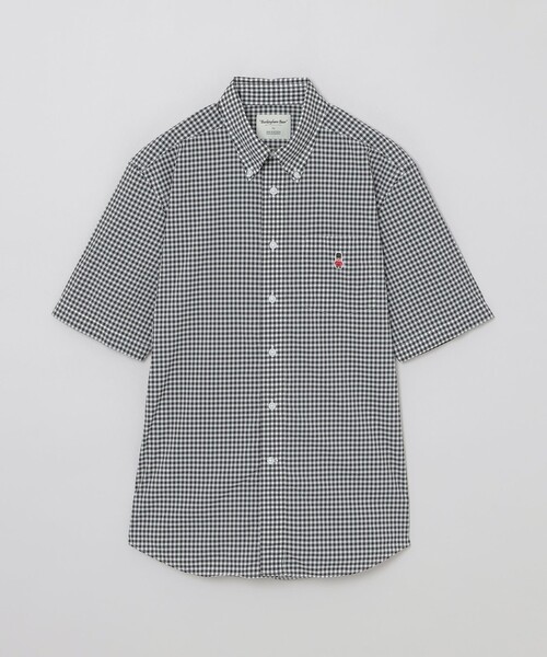MACKINTOSH PHILOSOPHY（ﾏｯｷﾝﾄｯｼｭ ﾌｨﾛｿﾌｨｰ）の「【WEB&一部店舗】バッキンガムベア スクエアボタンダウンシャツ ナイロンギンガム（シャツ/ブラウス・メンズ・ブルー/ブラック・40/38/42）」の2枚目の写真