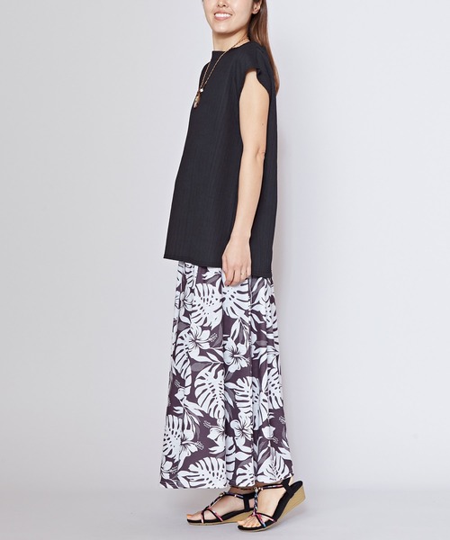 Kahiko(カヒコ)の「【Kahiko】プアメリアロングスカート(スカート・レディース・ベージュ/ネイビー/グリーン/ホワイト/ブラック・FREE)」の9枚目の写真