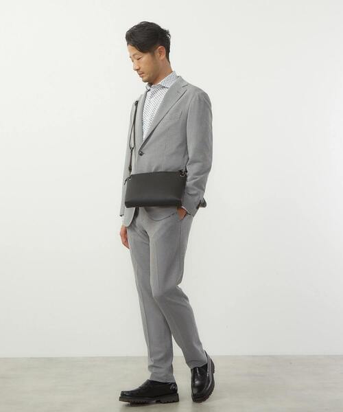 MEN'S MELROSE（メンズメルローズ）の「PUレザー2wayミニショルダーバッグ（ショルダーバッグ・メンズ・ブラック・9）」の7枚目の写真