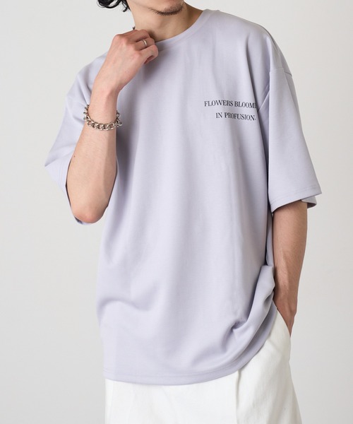 HAUS(ハウス)の「【HAUS】フラワーデジタルプリントTシャツ 215507 WINS(Tシャツ/カットソー・メンズ・ライトグレー/ブラック/オフホワイト・M)」の3枚目の写真