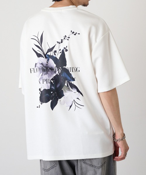HAUS(ハウス)の「【HAUS】フラワーデジタルプリントTシャツ 215507 WINS(Tシャツ/カットソー・メンズ・ライトグレー/ブラック/オフホワイト・M)」の8枚目の写真