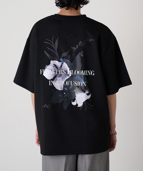 HAUS(ハウス)の「【HAUS】フラワーデジタルプリントTシャツ 215507 WINS(Tシャツ/カットソー・メンズ・ライトグレー/ブラック/オフホワイト・M)」の15枚目の写真