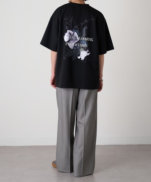 HAUS(ハウス)の「【HAUS】フラワーデジタルプリントTシャツ 215507 WINS(Tシャツ/カットソー・メンズ・ライトグレー/ブラック/オフホワイト・M)」の17枚目の写真