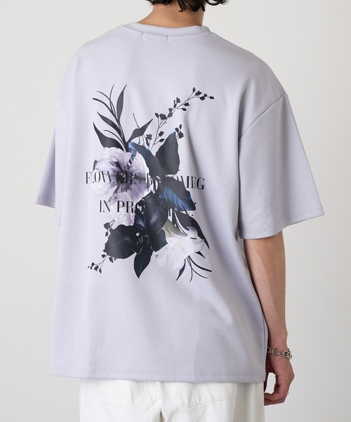 HAUS(ハウス)の「【HAUS】フラワーデジタルプリントTシャツ 215507 WINS(Tシャツ/カットソー・メンズ・ライトグレー/ブラック/オフホワイト・M)」の21枚目の写真