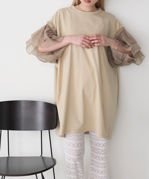 トップス C TWIST SHOULDER SQUARE N／C トップス[品番：BJLW0020847]｜SLY