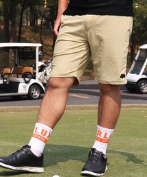 (RM)【LUXE/R GOLF】COOL & DRY ストレッチ スムース サイド ロゴ ジャガード ショートパンツ
