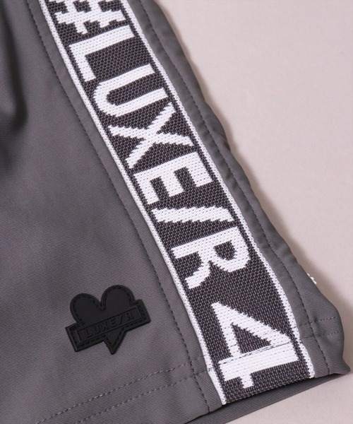 LUXE/R GOLF(ラグジュ ゴルフ)の「(RM)【LUXE/R GOLF】COOL & DRY ストレッチ スムース サイド ロゴ ジャガード ショートパンツ(スウェットパンツ・メンズ・ベージュ/ネイビー/オフホワイト/チャコールグレー/ブラック・M/L/XL)」の12枚目の写真