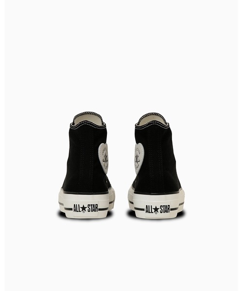 CONVERSE ALL STAR（コンバースオールスター）の「ALL STAR PLTS HEARTPOINT HI / オールスター 　ＰＬＴＳ　ハートポイント　ＨＩ（スニーカー・レディース・ブラック・4/3/3.5/4.5/5.5/5/6）」の2枚目の写真