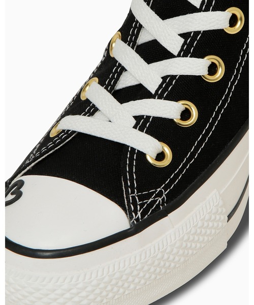 CONVERSE ALL STAR（コンバースオールスター）の「ALL STAR PLTS HEARTPOINT HI / オールスター 　ＰＬＴＳ　ハートポイント　ＨＩ（スニーカー・レディース・ブラック・4/3/3.5/4.5/5.5/5/6）」の4枚目の写真