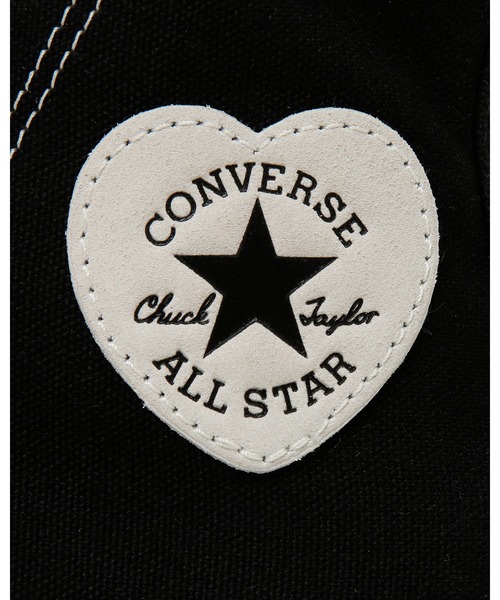 CONVERSE ALL STAR（コンバースオールスター）の「ALL STAR PLTS HEARTPOINT HI / オールスター 　ＰＬＴＳ　ハートポイント　ＨＩ（スニーカー・レディース・ブラック・4/3/3.5/4.5/5.5/5/6）」の6枚目の写真