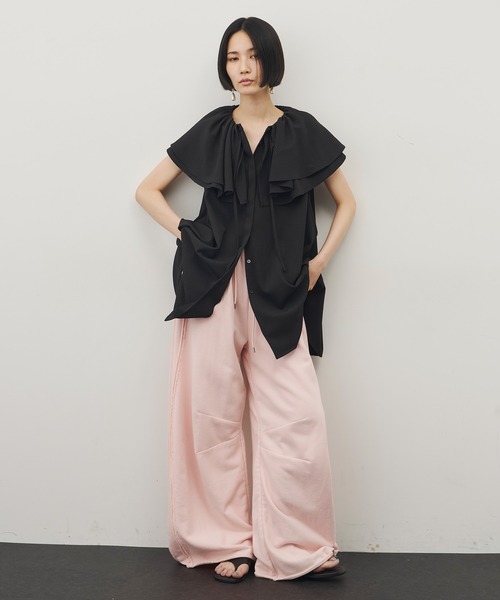 LA BELLE ETUDE（ラベルエチュード）の「ボリュームフリル衿ブラウス（シャツ/ブラウス・レディース・ブラック/その他・FREE）」の20枚目の写真