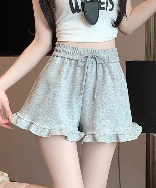 ampm（エーエムピーエム）の「※フリルスウェットショートパンツ（スウェットパンツ・レディース・ブラウン/ブラック/グレー・M/L）」の22枚目の写真