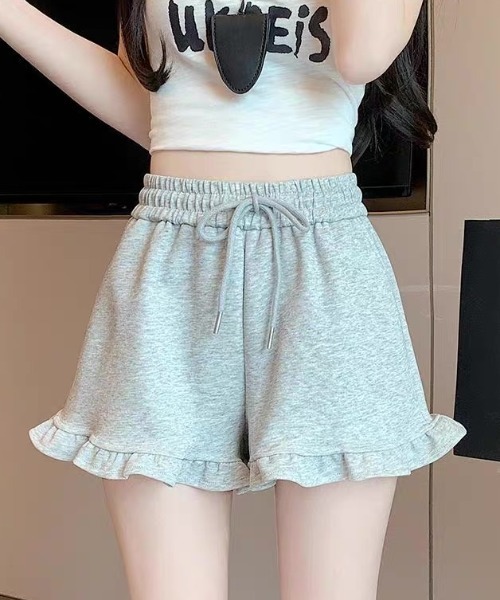 ampm（エーエムピーエム）の「※フリルスウェットショートパンツ（スウェットパンツ・レディース・ブラウン/ブラック/グレー・M/L）」の21枚目の写真
