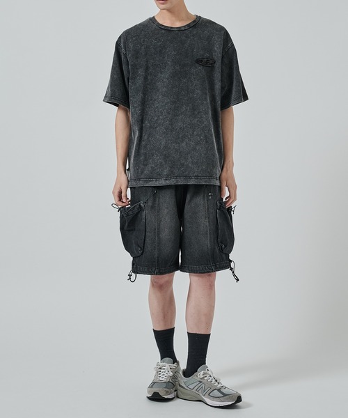 CPG（シーピージー）の「CPG LOGO DYE TEE（Tシャツ/カットソー・メンズ・ブラック/ライトブルー/グレー・L/M）」の4枚目の写真
