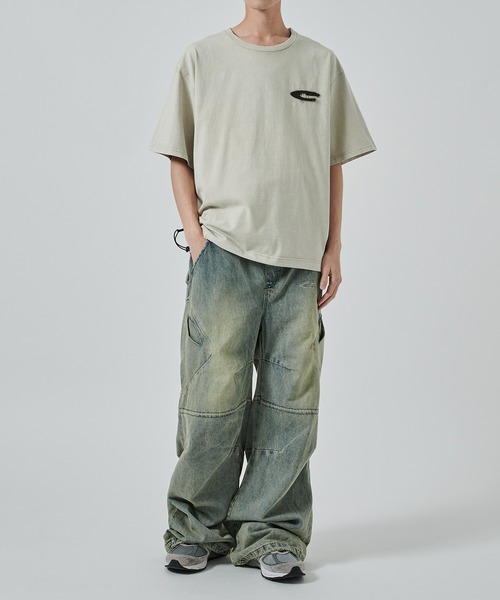 CPG（シーピージー）の「CPG LOGO DYE TEE（Tシャツ/カットソー・メンズ・ブラック/ライトブルー/グレー・L/M）」の5枚目の写真