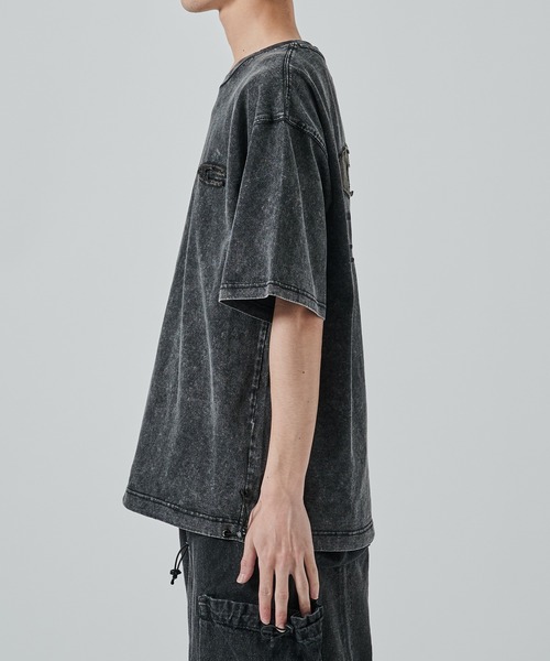 CPG（シーピージー）の「CPG LOGO DYE TEE（Tシャツ/カットソー・メンズ・ブラック/ライトブルー/グレー・L/M）」の8枚目の写真