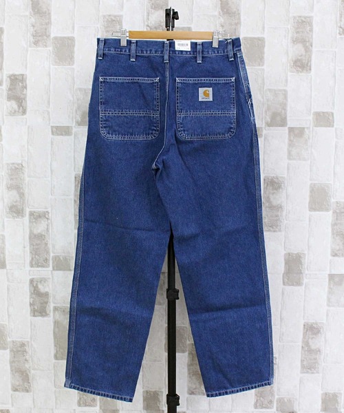 Carhartt（カーハート）の「WIP リラックスストレート ストーンウォッシュ ワークデニムパンツ シンプルパンツ Simple Pant（デニムパンツ・メンズ・ブルー系その他3・30/32/34）」の3枚目の写真