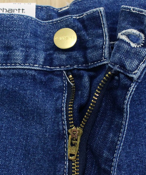 Carhartt（カーハート）の「WIP リラックスストレート ストーンウォッシュ ワークデニムパンツ シンプルパンツ Simple Pant（デニムパンツ・メンズ・ブルー系その他3・30/32/34）」の5枚目の写真
