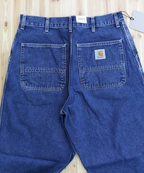 Carhartt（カーハート）の「WIP リラックスストレート ストーンウォッシュ ワークデニムパンツ シンプルパンツ Simple Pant（デニムパンツ・メンズ・ブルー系その他3・30/32/34）」の7枚目の写真