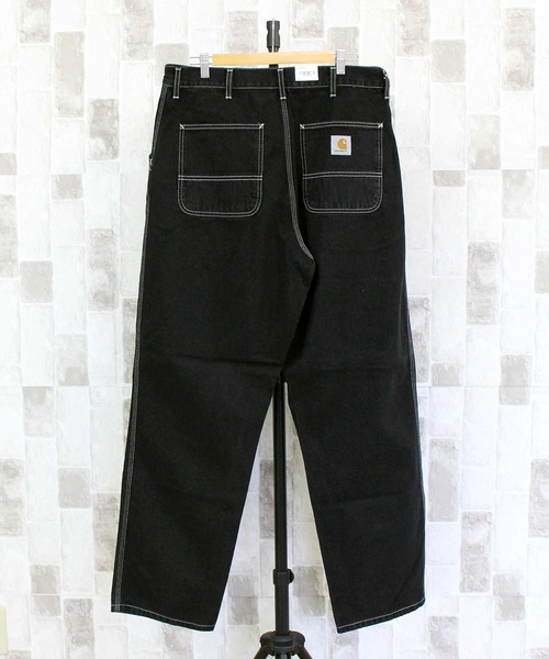 Carhartt(カーハート)の「WIP リラックスストレート ストーンウォッシュ ワークデニムパンツ シンプルパンツ Simple Pant(デニムパンツ・メンズ・ブルー系その他3/ブラック系その他・34/32/30/36)」の11枚目の写真