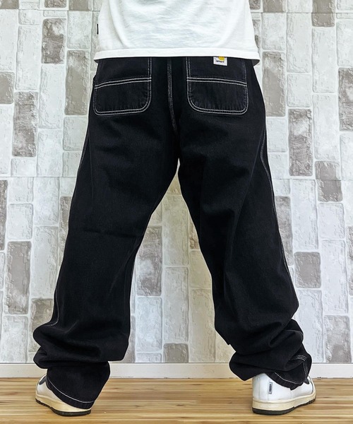 Carhartt(カーハート)の「WIP リラックスストレート ストーンウォッシュ ワークデニムパンツ シンプルパンツ Simple Pant(デニムパンツ・メンズ・ブルー系その他3/ブラック系その他・34/32/30/36)」の16枚目の写真