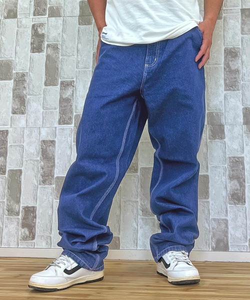 Carhartt(カーハート)の「WIP リラックスストレート ストーンウォッシュ ワークデニムパンツ シンプルパンツ Simple Pant(デニムパンツ・メンズ・ブルー系その他3/ブラック系その他・34/32/30/36)」の18枚目の写真