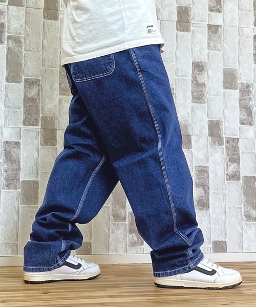 Carhartt(カーハート)の「WIP リラックスストレート ストーンウォッシュ ワークデニムパンツ シンプルパンツ Simple Pant(デニムパンツ・メンズ・ブルー系その他3/ブラック系その他・34/32/30/36)」の20枚目の写真