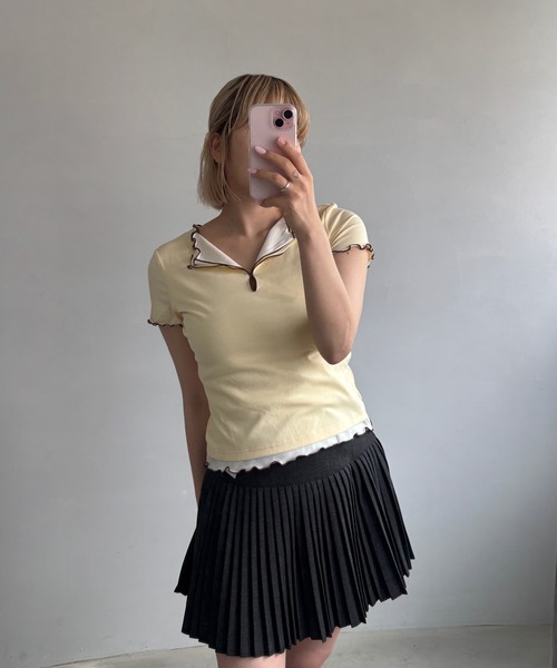 Fano Studios(ファノ ストゥディオズ)の「レイヤードデザイン メロウ 半袖トップス FX25S238【Fano Studios】(Tシャツ/カットソー・レディース・クリーム・L/M/S)」の22枚目の写真